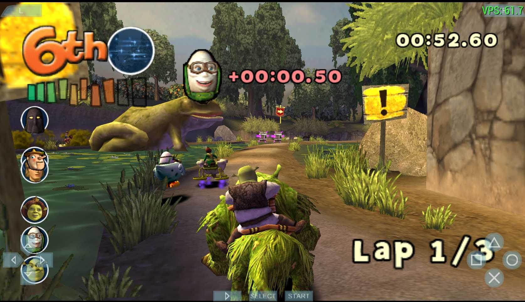 Jogo Shrek smash n' crash racing psp original