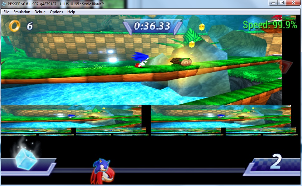 JOGO PSP - SONIC RIVALS